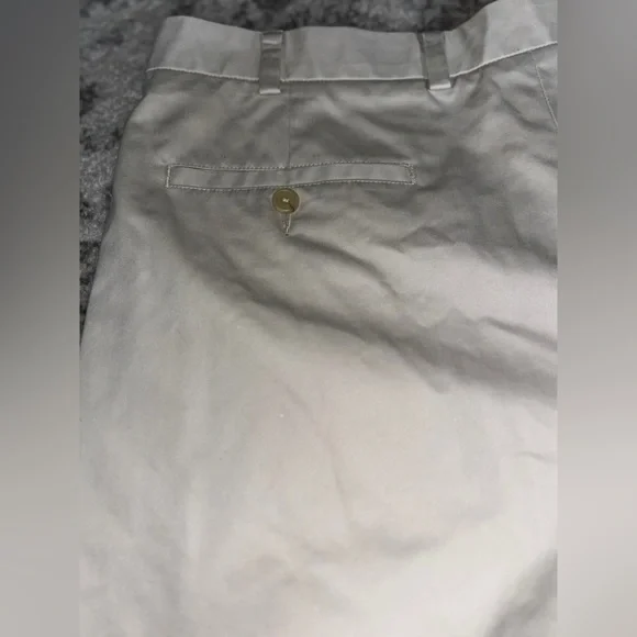 Nordstrom Flat Front Performance Chino Shorts Khaki Size 40W - Picture 3 of 4